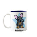 Kawaii Star Blue Heeler mugs