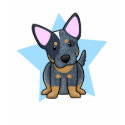 Kawaii Star Blue Heeler Women's t-shirts