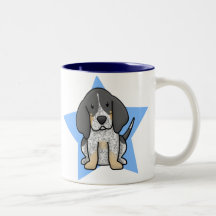 Kawaii Star Bluetick Coonhound Mug
