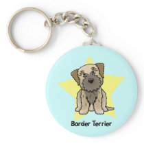 Kawaii Star Border Terrier Key Chain