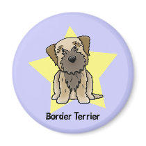 Kawaii Star Border Terrier Magnets