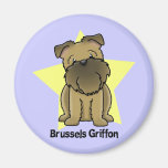 Kawaii Star Brussels Griffon Refrigerator Magnets