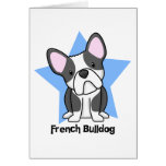 Kawaii Star BW French Bulldog cards