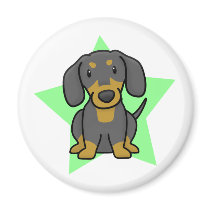 Kawaii Star Dachshund Magnet