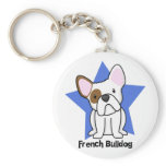 Kawaii Star French Bulldog keychains