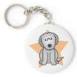 Kawaii Star Irish Wolfhound Keychain