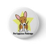Kawaii Star Portuguese Podengo buttons