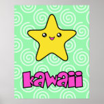 Kawaii Star Poster posters
