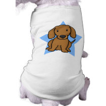 Kawaii Star Red Dachshund Dog T-Shirt