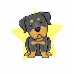 Kawaii Star Rottweiler Ladies' t-shirts