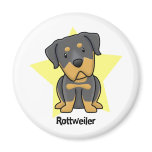 Kawaii Star Rottweiler magnets