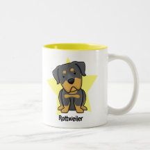Kawaii Star Rottweiler Mug