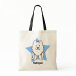 Kawaii Star Samoyed Canvas Bag