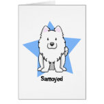 Kawaii Star Samoyed Card