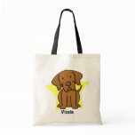 Kawaii Star Vizsla Canvas Bag