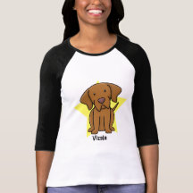 Kawaii Star Vizsla Ladies Tshirts