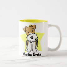 Kawaii Star Wire Fox Terrier Mugs