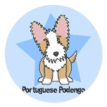 Kawaii Star Wire Portuguese Podengo stickers