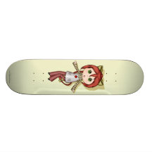 Kawaii Strawberry Chibi Skateboard