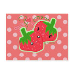Kawaii Strawberry Post Card