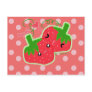Kawaii Strawberry Post Card