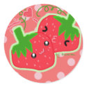 Kawaii Strawberry stickers