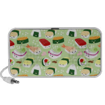 Kawaii Sushi pattern Doodle Speakers