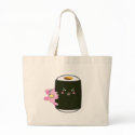 Kawaii Sushi Roll with Nadel the Cat bags
