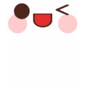 Kawaii Sweet Winky Eyes Face Happy Friend Delight t-shirts