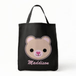 Kawaii Teddy Bear Cute Personalised Tote Bag