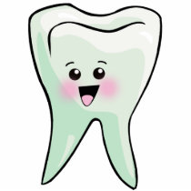 Kawaii Tooth Dental Hygiene Acrylic Cut Outs