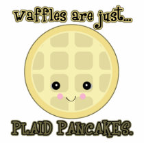 kawaii waffles are just plaid pancakes photo cut outs