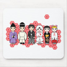 Kawaii wedding mousepad