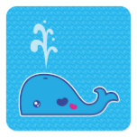 Kawaii whale stickers