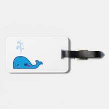 Kawaii whale tags for luggage