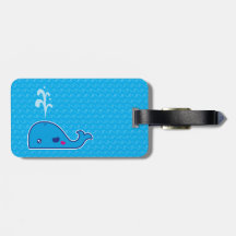 Kawaii whale tags for luggage