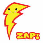 kawaii zap lightning boltt photo sculptures