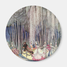 Kay Nielsen's Twelve Dancing Princesses Fridge Magnet