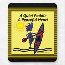Kayak A Quiet Paddle Waves Mousepads