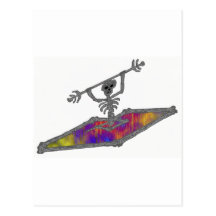 Kayak Billy Bones Postcard