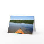 Kayak birthday greeting card