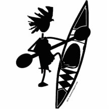 Kayak Canoe Joyful Silhouette Cut Out