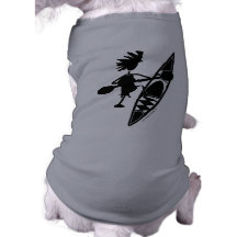 Kayak Canoe Joyful Silhouette Dog Clothes