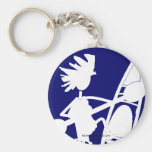 Kayak Canoe Joyful Silhouette Key Chain