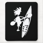 Kayak Canoe Joyful Silhouette Mouse Pads