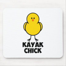 Kayak Chick Mouse Pad