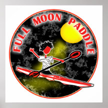 Kayak Full Moon Paddle Poster