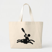 kayak icon tote bag