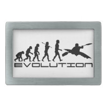 Kayak Kayaking Water Sport Evolution Art Belt Buckle