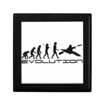 Kayak Kayaking Water Sport Evolution Art Keepsake Box
